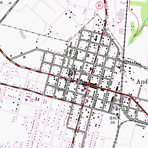 Topographic Map of Hines Chapel Holiness Church, SC