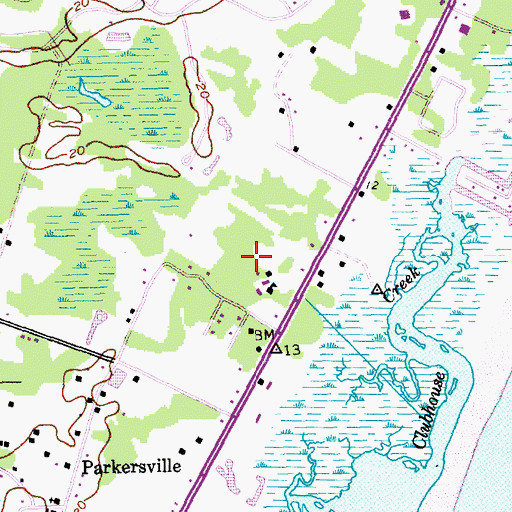 Topographic Map of Holy Cross Faith Memorial School, SC