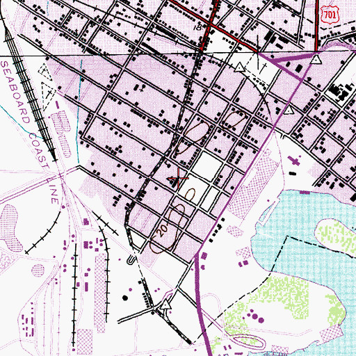 Topographic Map of Howard School (historical), SC