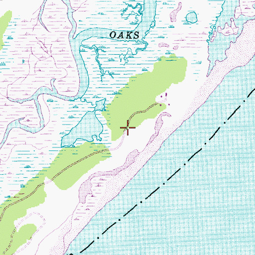 Topographic Map of Huntington Beach State Park, SC