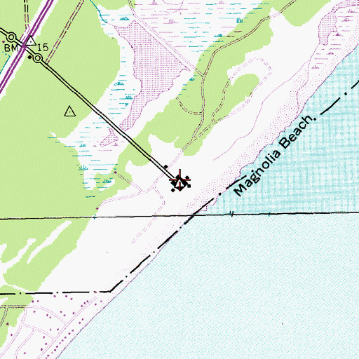 Topographic Map of Huntington Estate, SC
