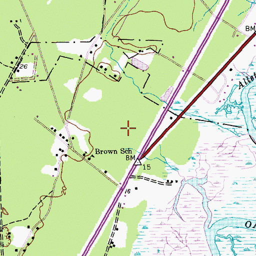 Topographic Map of Inlet Oaks Village, SC