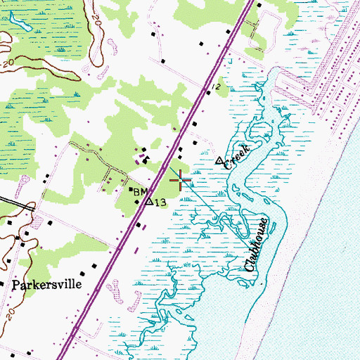 Topographic Map of Inlet Point, SC