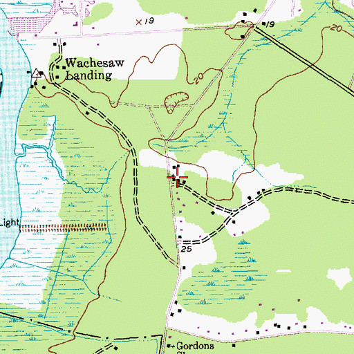 Topographic Map of Jerusalem Church, SC