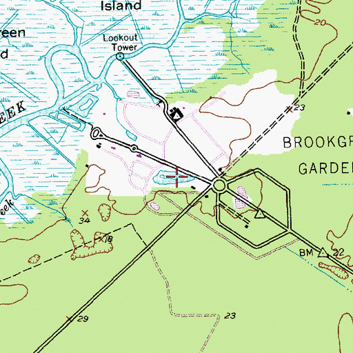 Topographic Map of Jessamine Pond, SC
