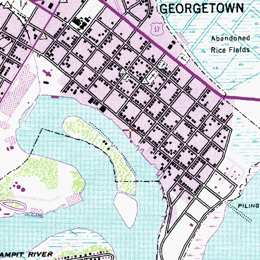 Topographic Map of Lafayette Park, SC