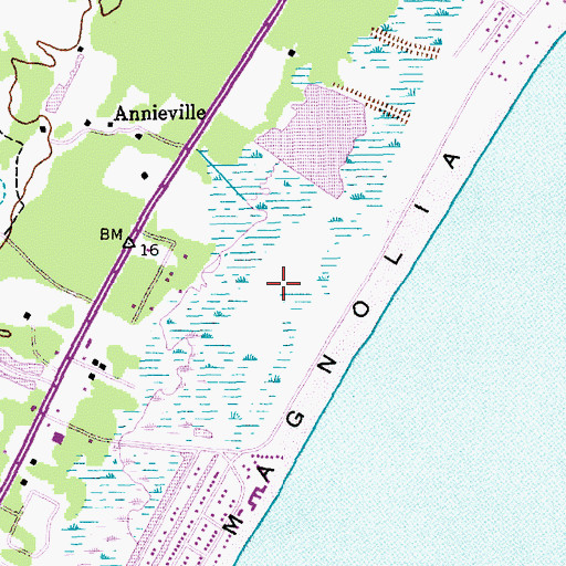 Topographic Map of Litchfield by the Sea, SC
