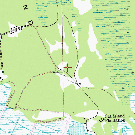 Topographic Map of Manuels School (historical), SC