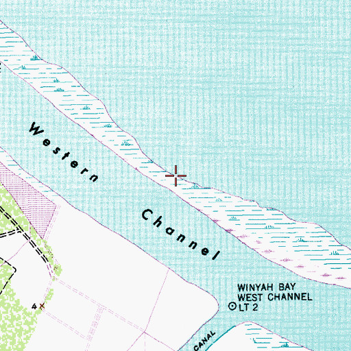 Topographic Map of Middle Ground, SC
