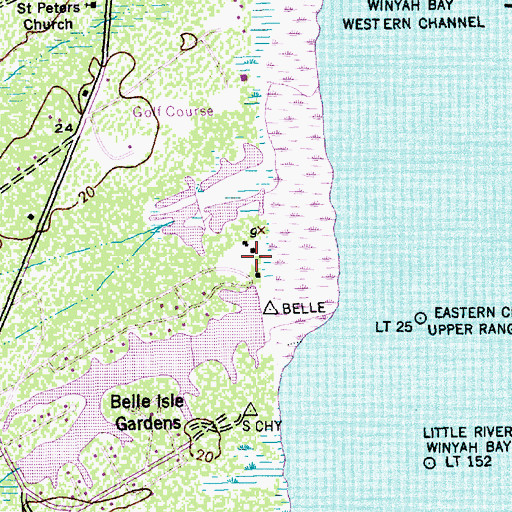 Topographic Map of Mount Hope Plantation, SC