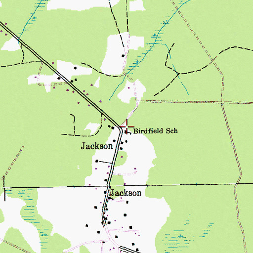 Topographic Map of New Bethel Baptist Church, SC