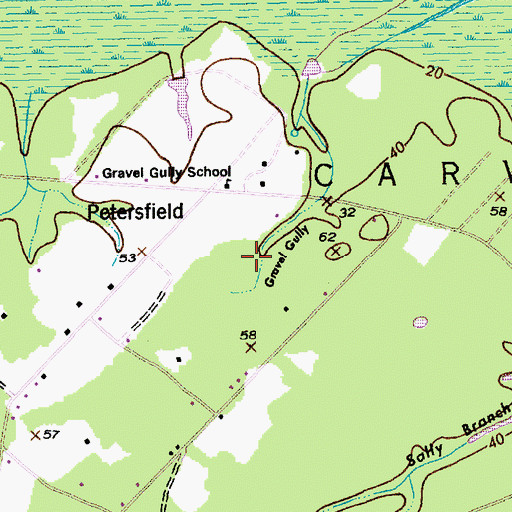 Topographic Map of Pee Dee Park, SC