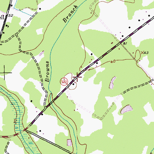 Topographic Map of Pentecostal Church, SC