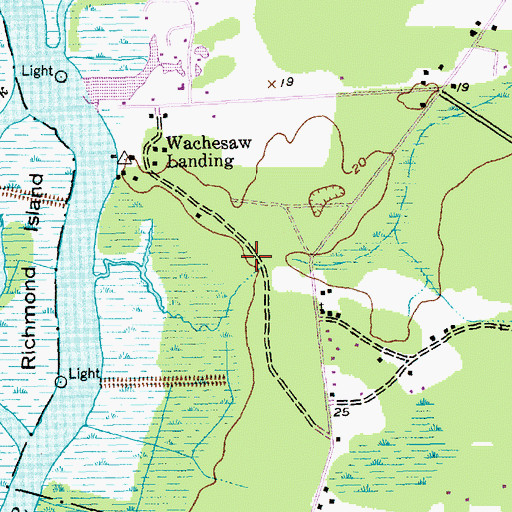 Topographic Map of Richmond Hill, SC