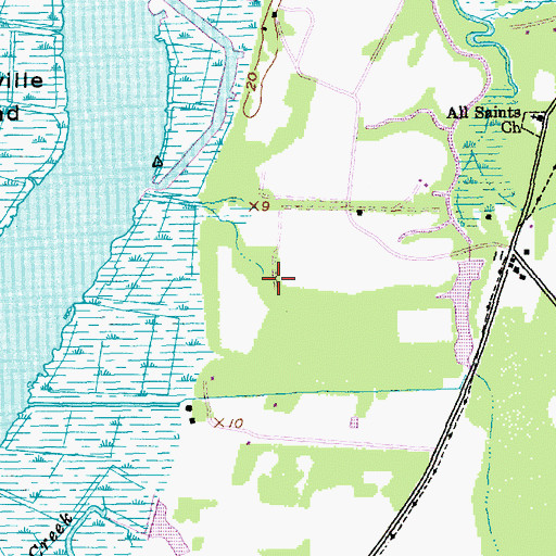 Topographic Map of River Oaks Estates, SC