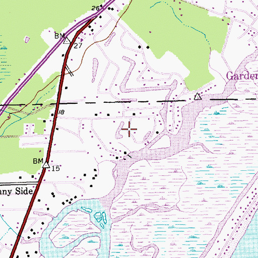 Topographic Map of Robin Hood, SC