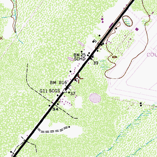 Topographic Map of Saint James Church, SC