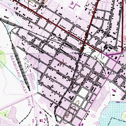Topographic Map of Saint Stephens African Methodist Episcopal Church, SC