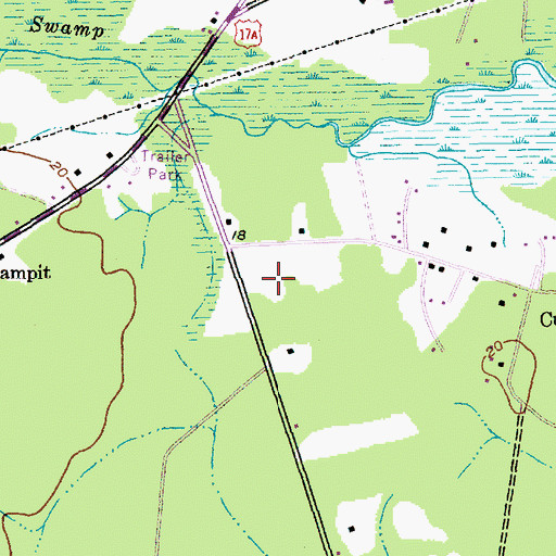 Topographic Map of Sampit Elementary School, SC