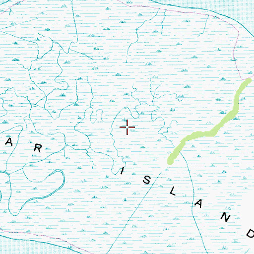 Topographic Map of Santee Coastal Reserve, SC