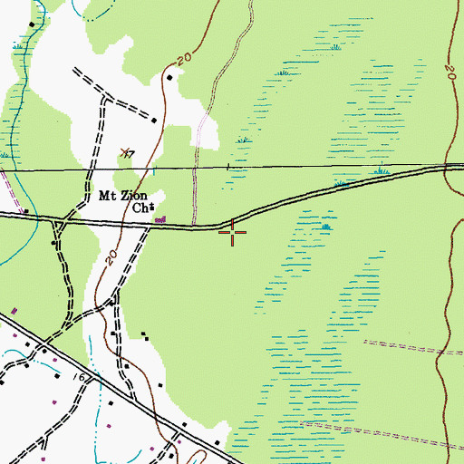 Topographic Map of Santee Park, SC