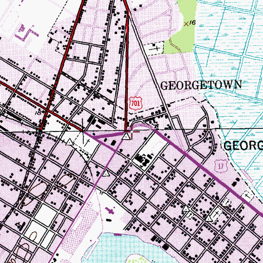 Topographic Map of Steele Town, SC