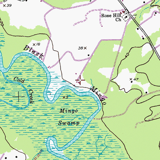 Topographic Map of Tara Hall, SC