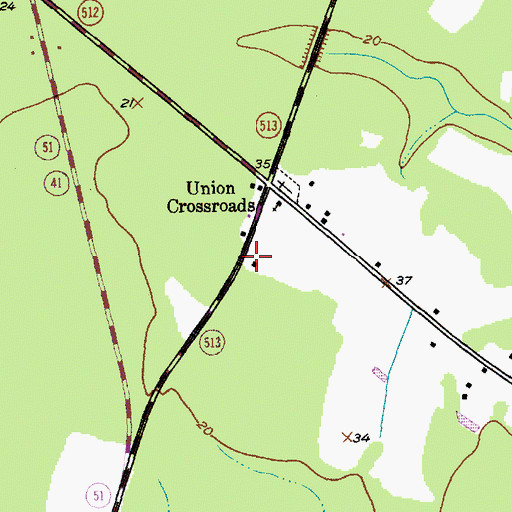 Topographic Map of Union Public School (historical), SC
