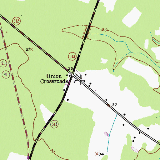 Topographic Map of Union School (historical), SC