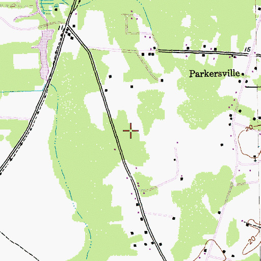 Topographic Map of Waccamaw Elementary School, SC