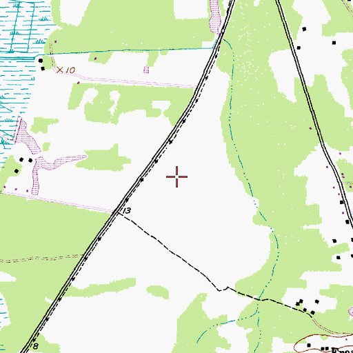 Topographic Map of Waccamaw High School, SC