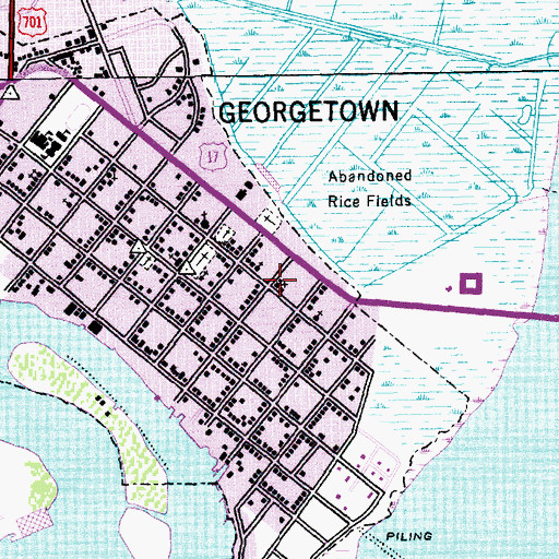 Topographic Map of Wesley Methodist Episcopal Church (historical), SC