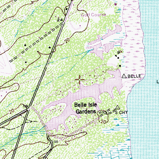 Topographic Map of White Hall Estates, SC