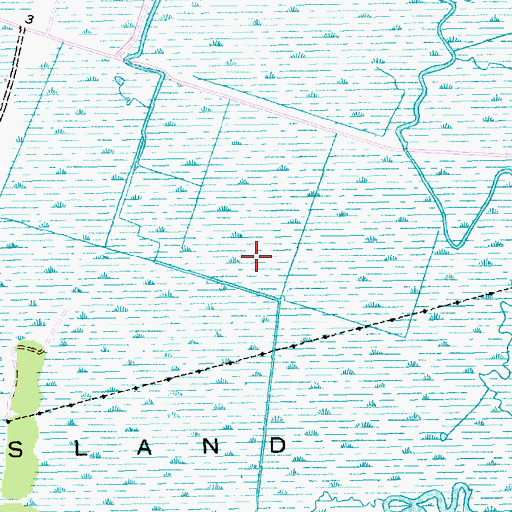 Topographic Map of Yawkey-South Island Reserve, SC
