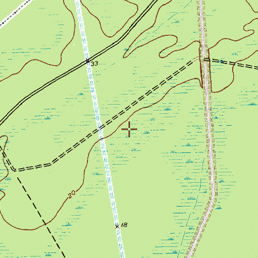 Topographic Map of Camp Bay, SC
