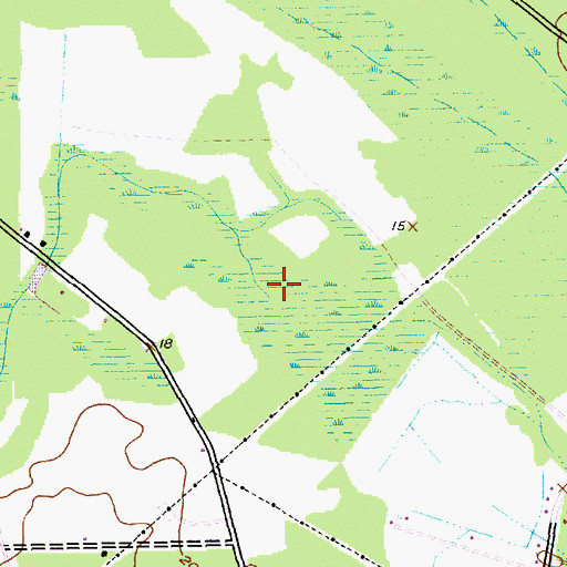Topographic Map of Devils Dining Room, SC