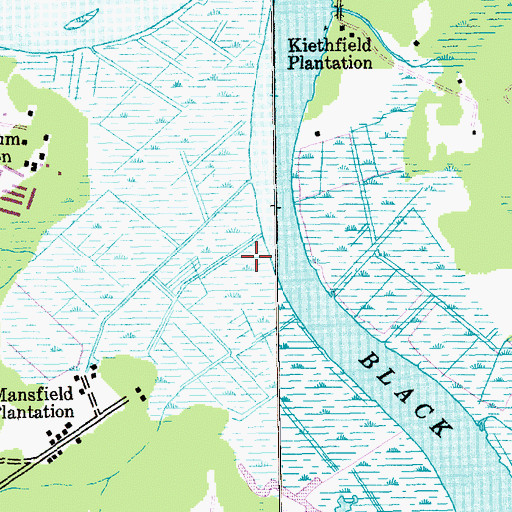 Topographic Map of Four Mile Creek, SC