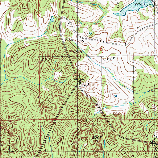 Topographic Map of Mount Moriah Church, AL
