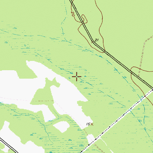 Topographic Map of Horse Swamp, SC