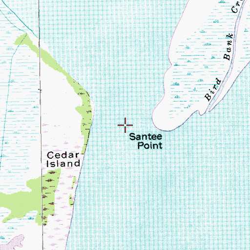 Topographic Map of North Santee Inlet, SC