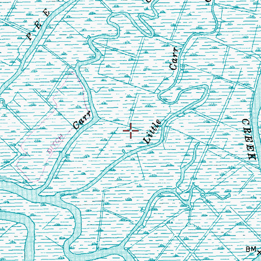 Topographic Map of Pee Dee River Rice Planters Historic District, SC