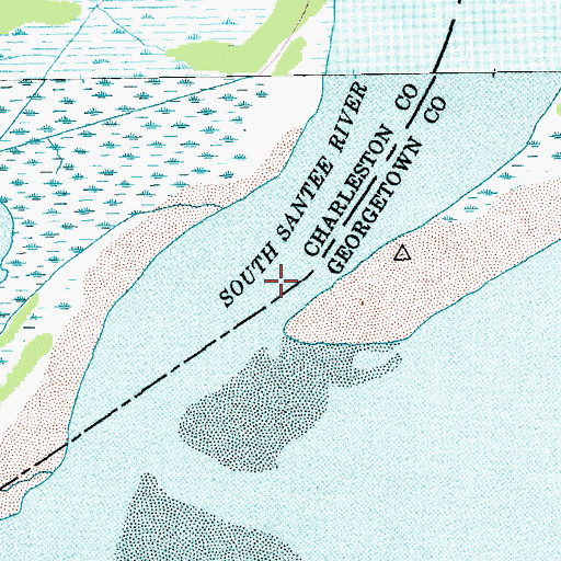 Topographic Map of South Santee Inlet, SC