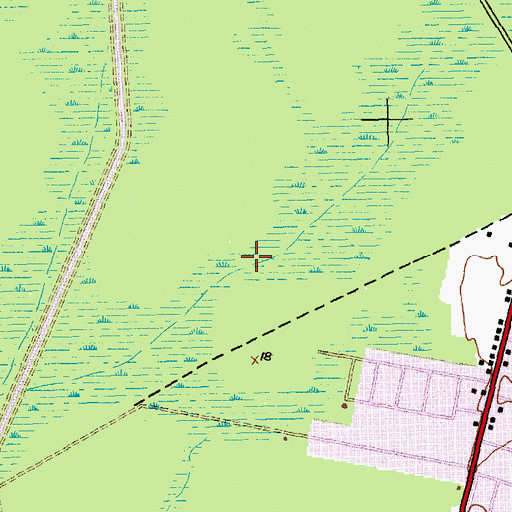 Topographic Map of Wraggs Bay, SC