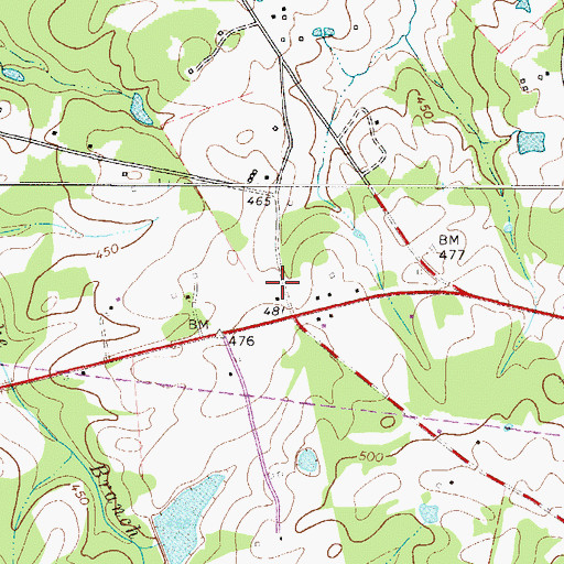 Topographic Map of Cane Brake School (historical), SC
