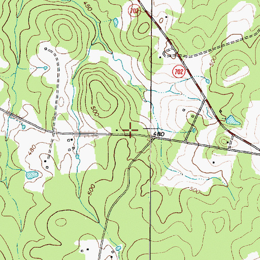 Topographic Map of Fairfax School (historical), SC