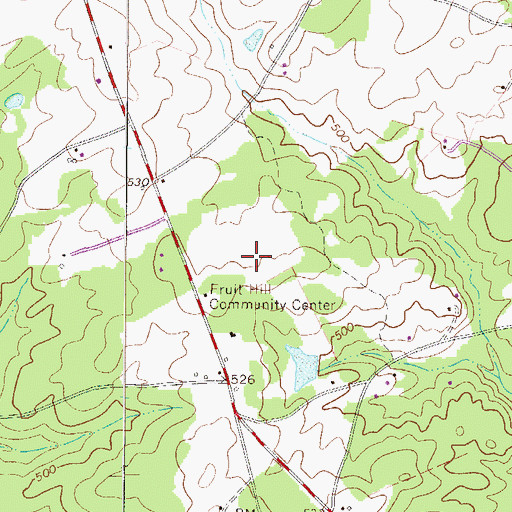 Topographic Map of Fruit Hill School (historical), SC