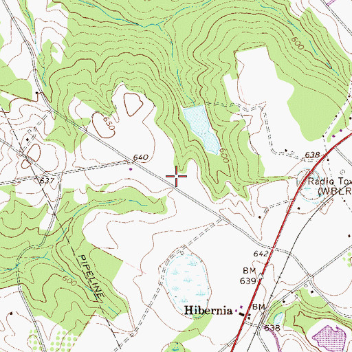 Topographic Map of Hibernian Church (historical), SC