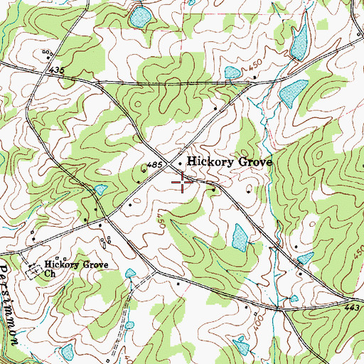 Topographic Map of Hickory Grove School (historical), SC