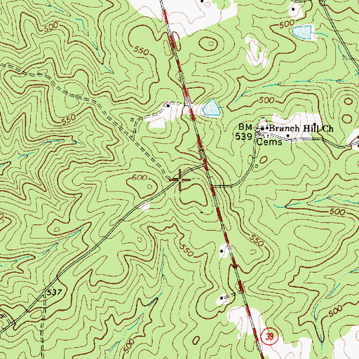 Topographic Map of Hope Union School (historical), SC