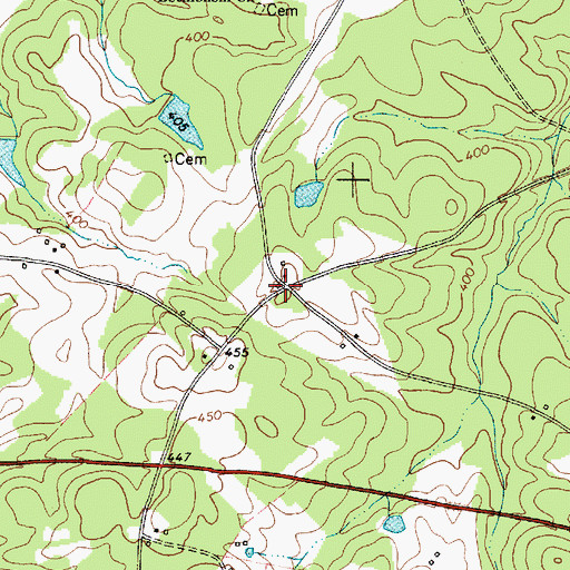 Topographic Map of Merchant (historical), SC